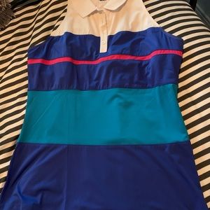 Ladies sleeveless racerback golf shirt